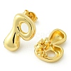 Rack Plating Brass Earrings EJEW-S222-01G-P-2