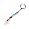 7 Chakra Gemstone Beads Keychain KEYC-F036-01-2