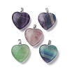 Natural Fluorite Pendants G-C110-11P-1