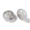 Resin European Beads with Glitter Powder RESI-F055-07A-2