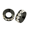 Brass Rhinestone Spacer Beads RB-A020-9mm-01B-1