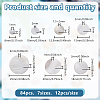 84Pcs 7 Styles Flat Round Natural Sea Shell Pendants SSHEL-HY0001-12-2
