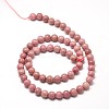 Natural Rhodonite Round Bead Strands G-P072-38-10mm-2