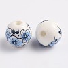 Handmade Printed Porcelain Beads X-CF181Y-2