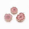 Natural Dyed Quartz Pendants G-P399-B11-1