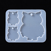 Owl Pendant Silicone Molds X-DIY-I026-23-1