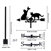 Orangutan Iron Wind Direction Indicator AJEW-WH0265-007-2