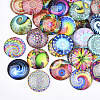 Flat Back Glass Cabochons GGLA-S047-04A-12mm-2