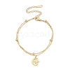 304 Stainless Steel Cable & Satellite Chains Double Layer Multi-strand Bracelet LS-BJEW-E092-04G-1