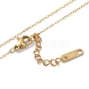 Ion Plating(IP) 304 Stainless Steel Cable Chain Necklaces NJEW-G081-06G-3