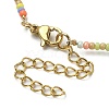 Natural Mixed Gemstone & Glass Seed Beaded Necklace NJEW-JN04426-5