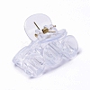 Transparent Plastic Claw Hair Clips PHAR-F016-08-3