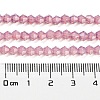 Baking Painted Transparent Glass Beads Strands DGLA-F029-J4mm-04-5