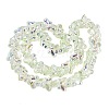 Baking Paint Electroplate Transparent Glass Beads Strands EGLA-Q136-03A-04-2