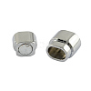 Rectangle Alloy Magnetic Clasps with Glue-in Ends for Jewelry Making LS-PALLOY-S008-2