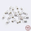 925 Sterling Silver Cord Ends STER-F036-21S-1.5mm-1