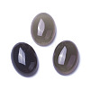 Natural Grey Agate Cabochons G-F605A-04-1