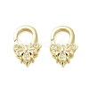 Insects Brass Micro Pave Clear Cubic Zirconia Lobster Claw Clasps KK-I354-01G-05-1