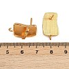 Brass Stud Earring Findings KK-Z122-12G-3