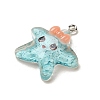 Marine Animal Series Resin Pendants RESI-Q012-01B-02-2