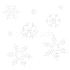 Snowflake Glitter Hotfix Rhinestone DIY-WH0001-49-1