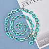 Imitation Gemstone Style Acrylic Handmade Cable Chains AJEW-CA0001-01-6