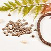 Olycraft Natural Coconut Shell Rondelle Bead Strands COCB-OC0001-001B-7