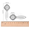 Tibetan Style Bookmark Cabochon Settings LS-X-TIBE-S157-AS-NR-3