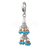 Glass Seed Bead Pendant Decorations HJEW-MZ00057-3