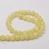 Crackle Glass Round Beads Strands X-CCG-E001-4mm-07-2