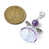 Natural Amethyst Pendant Decorations HJEW-TA00054-01-3