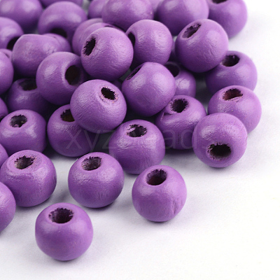 Natural Wood Beads WOOD-S662-11x12mm-A12-1