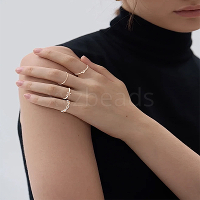 1Box Alloy Rhinestone Finger Rings Sets for Women RJEW-LP0002-47-1