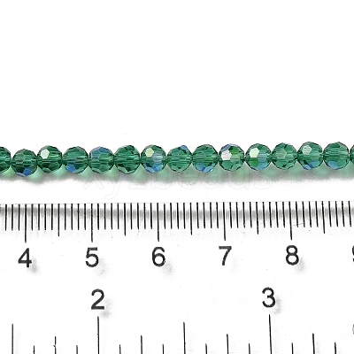 Electroplate Transparent Glass Beads Strands EGLA-A035-T4mm-L18-1