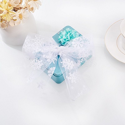 Snowflake Deco Mesh Ribbons LS-OCOR-P010-G01-1