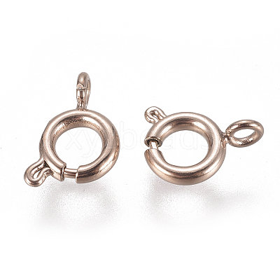 Ion Plating(IP) 304 Stainless Steel Spring Ring Clasps LS-STAS-F224-02RG-A-1
