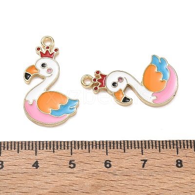 Alloy Enamel Pendants AL-CBAD3B4-02G-1