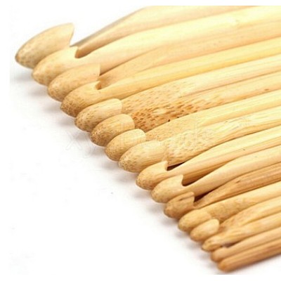 Bamboo Crochet Hooks TOOL-WH0003-02-1