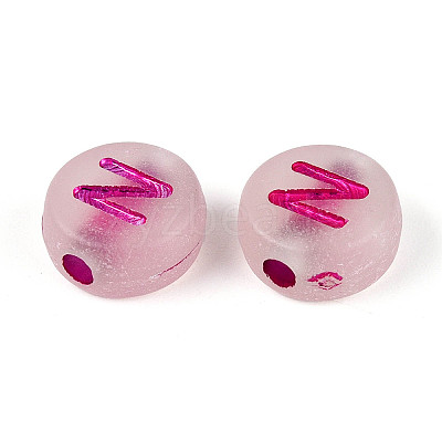 Luminous Frosted Acrylic Beads FACR-T008-02N-1
