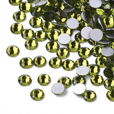 Glass Rhinestone Flat Back Cabochons RGLA-S002-04SS-14-1