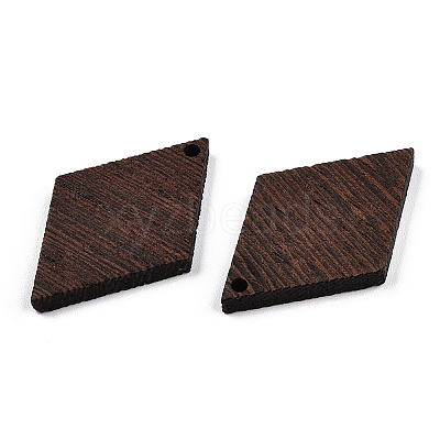 Natural Wenge Wood Pendants WOOD-T023-46A-01-1
