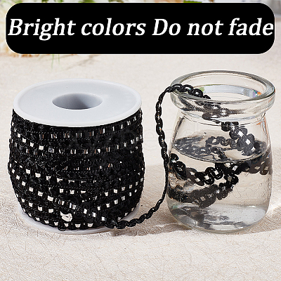 25M Metallic Yarn Lace Ribbons OCOR-GF0003-09J-1