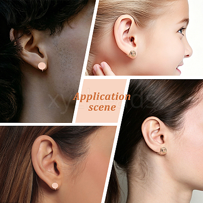 16Pcs 4 Styles 304 Stainless Steel Cuff Earrings EJEW-HS0001-37-1