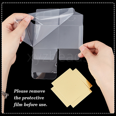 Folding PVC Gift Storage Boxes CON-WH0110-57B-1
