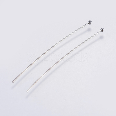 Tarnish Resistant 304 Stainless Steel Ball Head Pins STAS-F146-02P-50mm-1