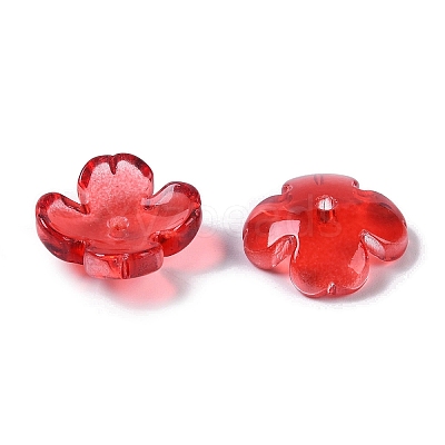 Baking Paint Glass Bead Caps GLAA-S202-04A-1