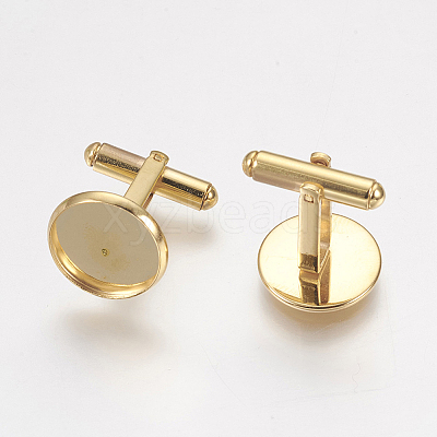 304 Stainless Steel Cuffinks STAS-G187-23G-14mm-1