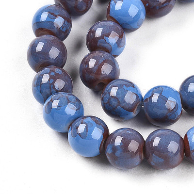 Baking Paint Glass Beads X1-DGLA-N003-10mm-C10-1