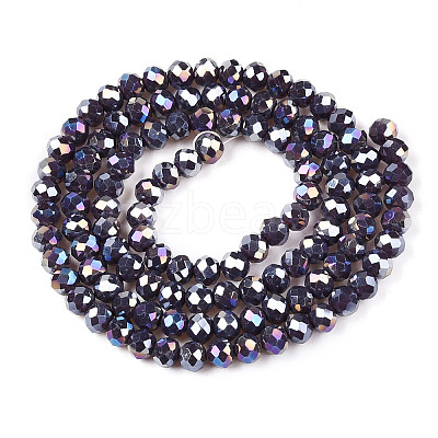 Electroplate Glass Beads Strands LS-EGLA-A044-P4mm-B11-1