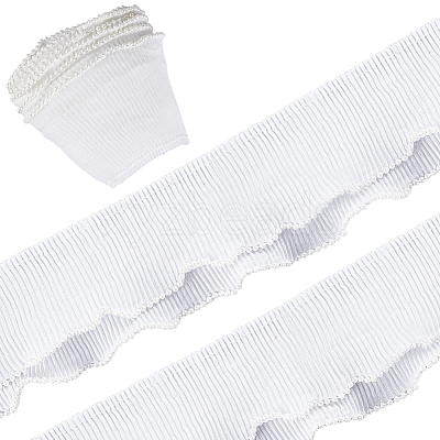 5M Polyester Ruffled Trimming DIY-GF0007-87A-1